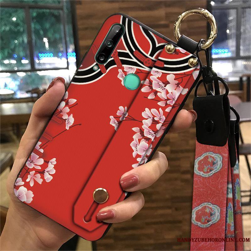 Huawei P40 Lite E Coque Ornements Suspendus Vintage De Téléphone Style Chinois Palais Tendance