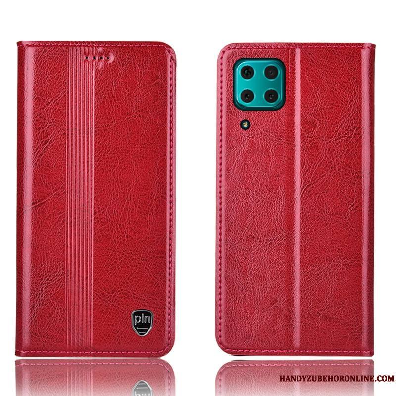 Huawei P40 Lite Protection Coque De Téléphone Housse Étui Étui En Cuir