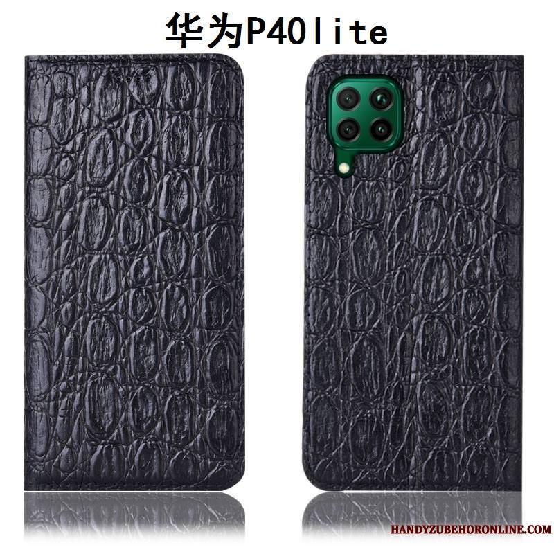 Huawei P40 Lite Tout Compris Incassable Protection Étui En Cuir Coque De Téléphone Rouge