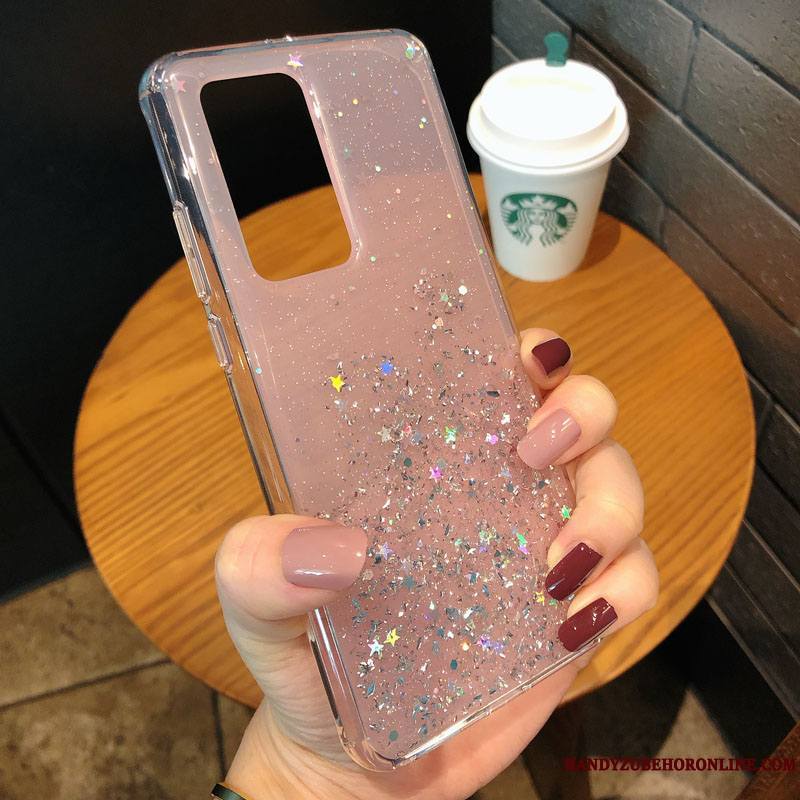 Huawei P40 Pro Ballon Coque De Téléphone Incassable Transparent Fluide Doux Quicksand Tout Compris