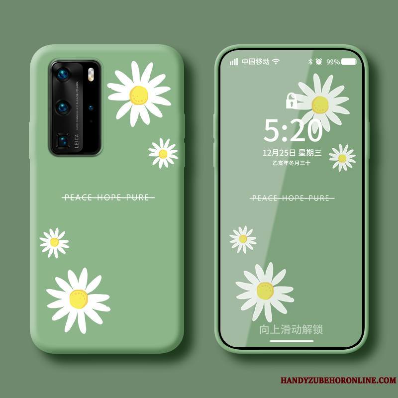 Huawei P40 Pro Coque De Téléphone Étui Personnalité Vent Tendance Frais Net Rouge