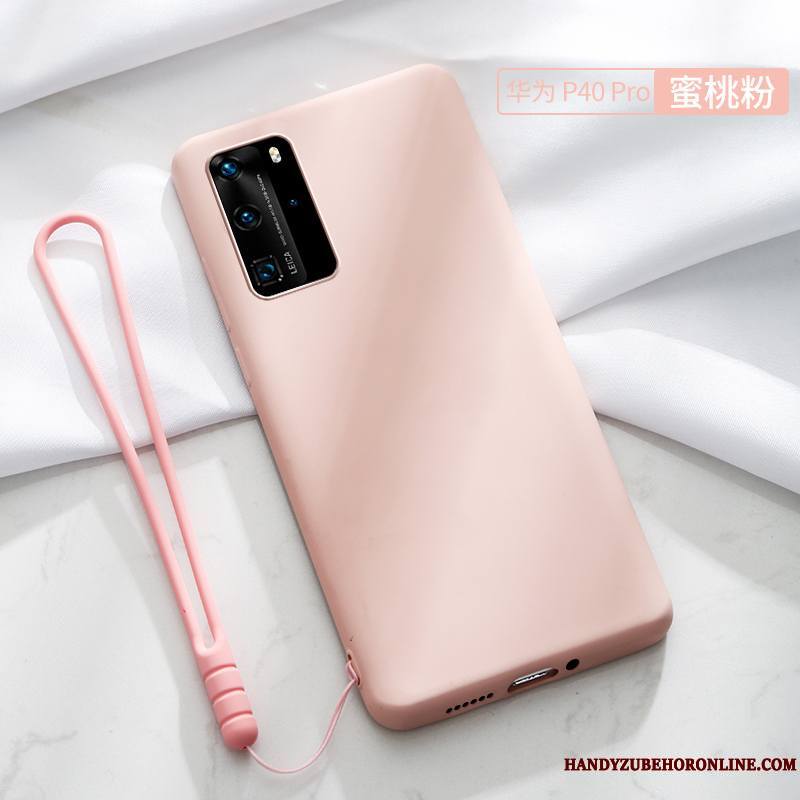 Huawei P40 Pro Rouge Personnalité Fluide Doux Créatif Jeunesse Nouveau Coque De Téléphone