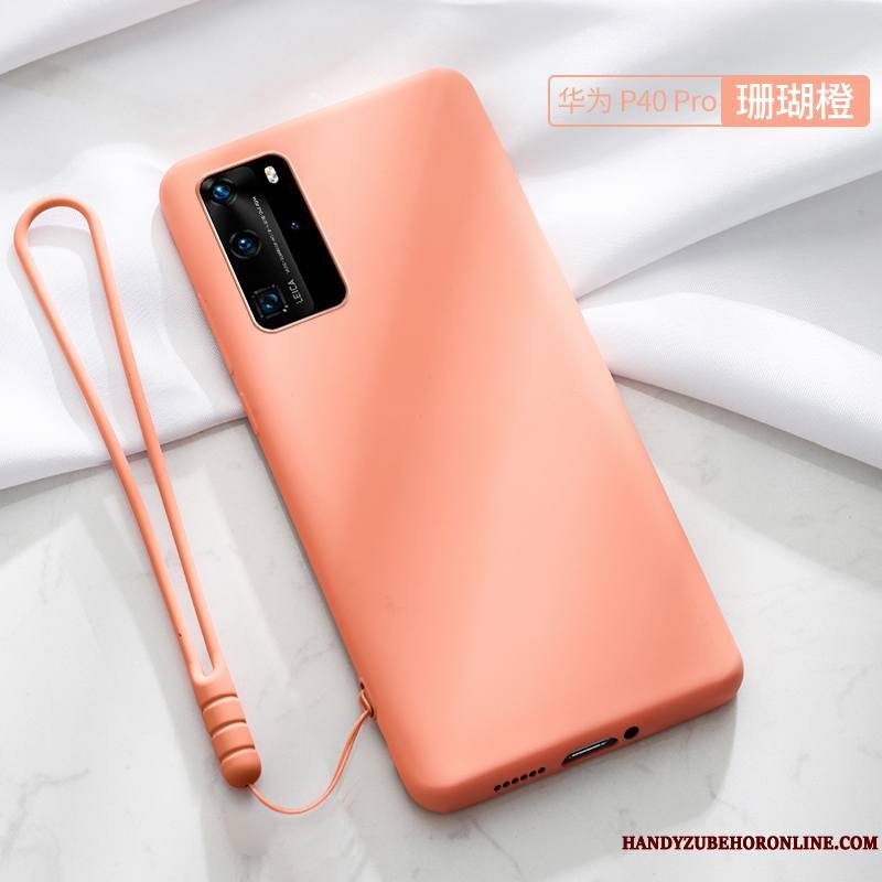 Huawei P40 Pro Rouge Personnalité Fluide Doux Créatif Jeunesse Nouveau Coque De Téléphone