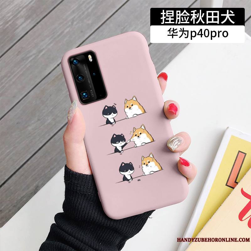 Huawei P40 Pro Étui Protection Charmant Chiens Tendance Silicone Coque De Téléphone