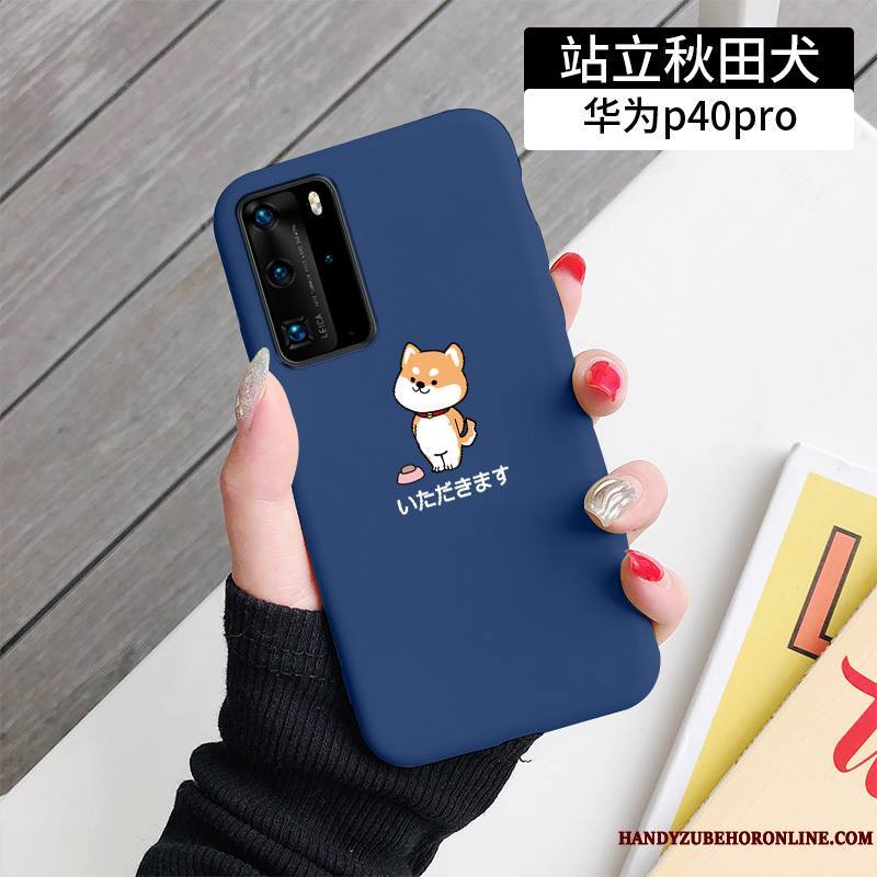 Huawei P40 Pro Étui Protection Charmant Chiens Tendance Silicone Coque De Téléphone