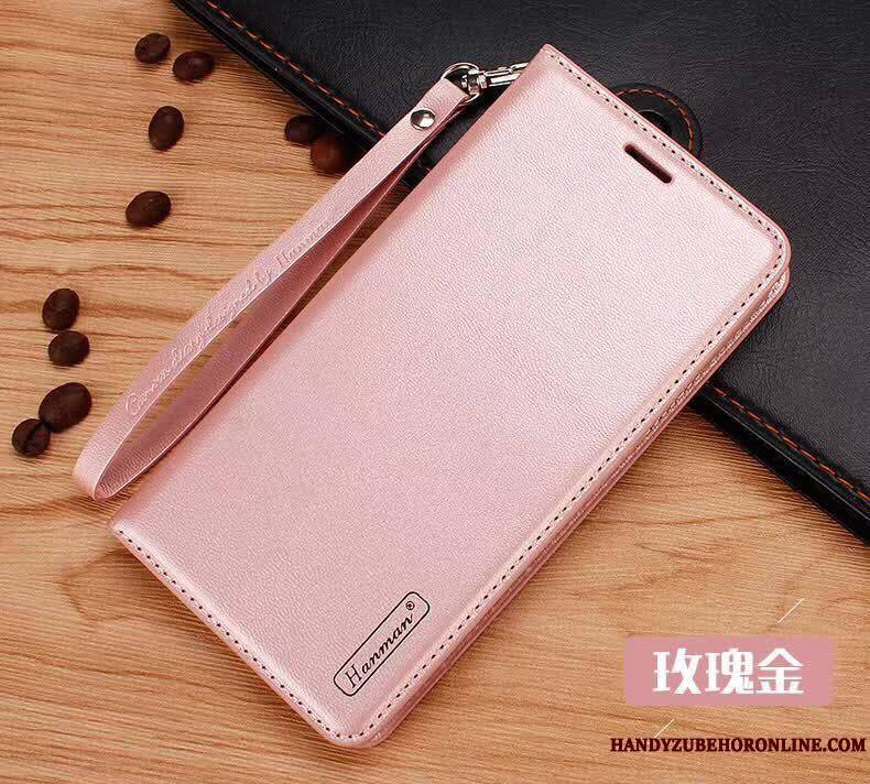 Huawei P40 Protection Étui Coque De Téléphone Étui En Cuir Incassable Housse Rose