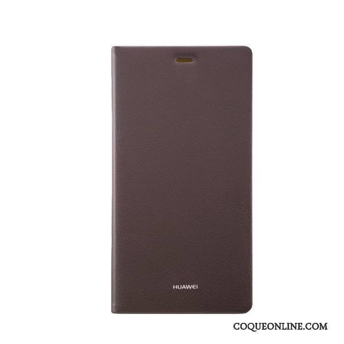 Huawei P8 Coque De Téléphone Protection Étui En Cuir Téléphone Portable Haute Housse Rouge