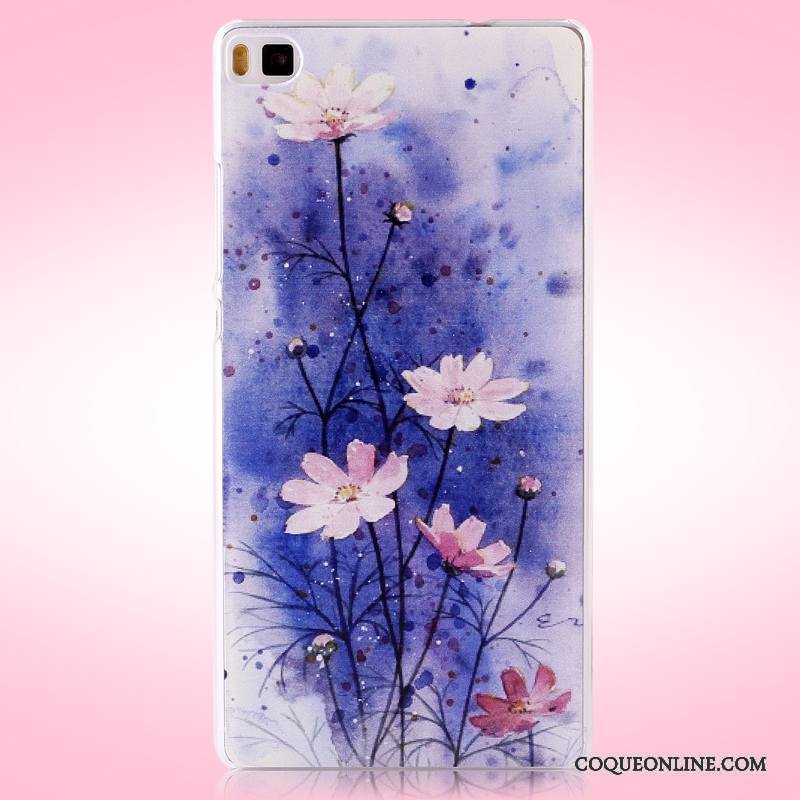 Huawei P8 Coque Difficile Protection Multicolore Étui De Téléphone Peinture