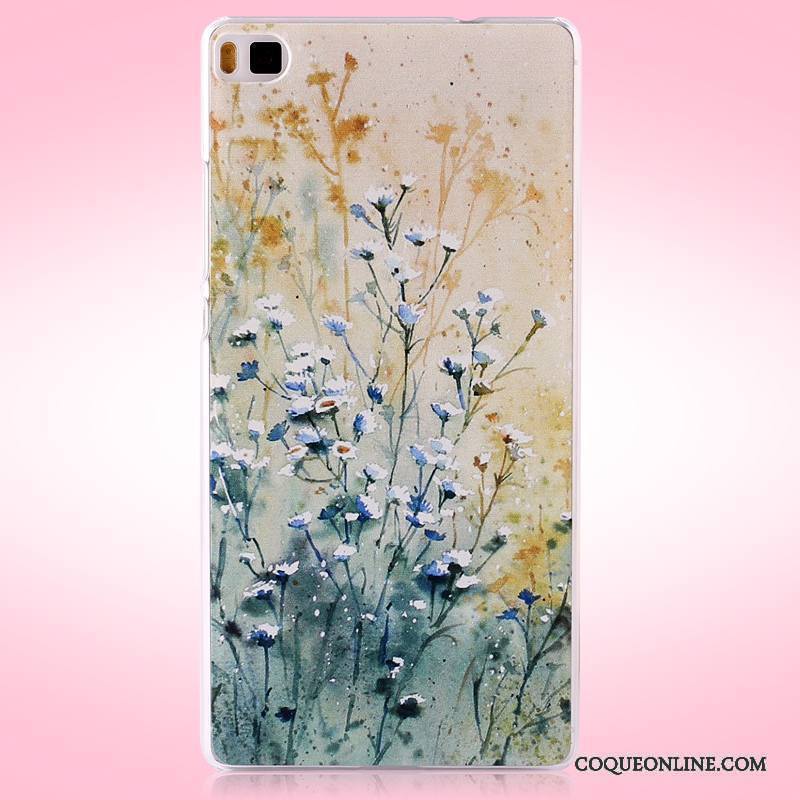 Huawei P8 Coque Difficile Protection Multicolore Étui De Téléphone Peinture