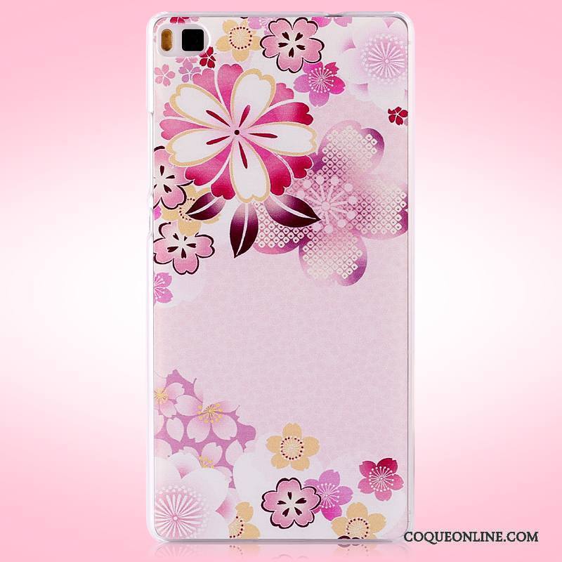 Huawei P8 Coque Difficile Protection Multicolore Étui De Téléphone Peinture