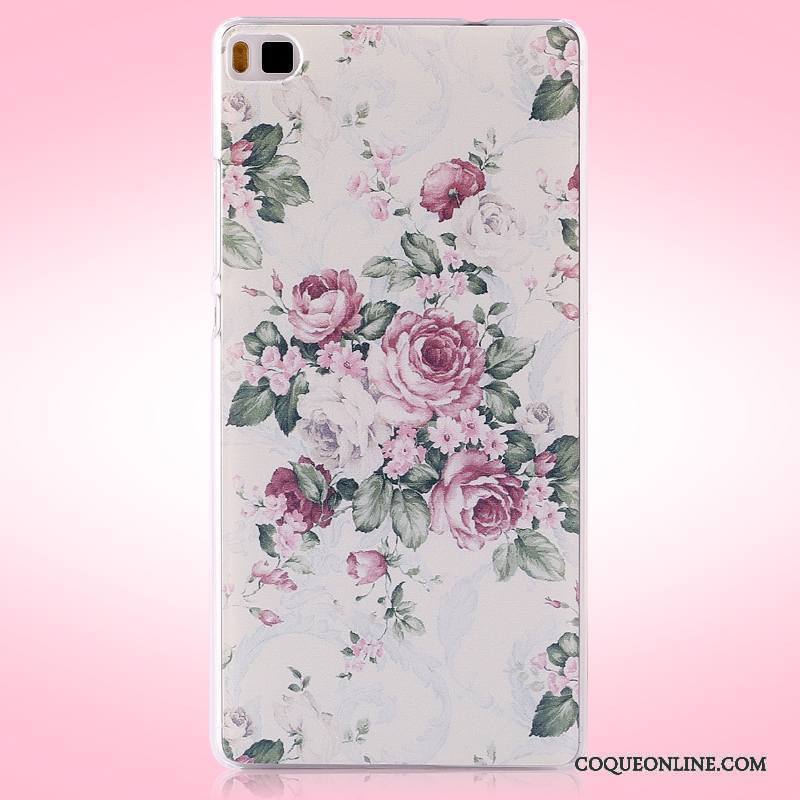 Huawei P8 Coque Difficile Protection Multicolore Étui De Téléphone Peinture