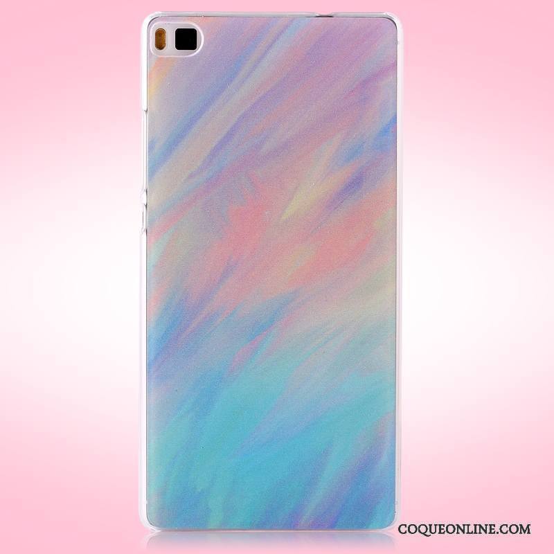 Huawei P8 Coque Difficile Protection Multicolore Étui De Téléphone Peinture