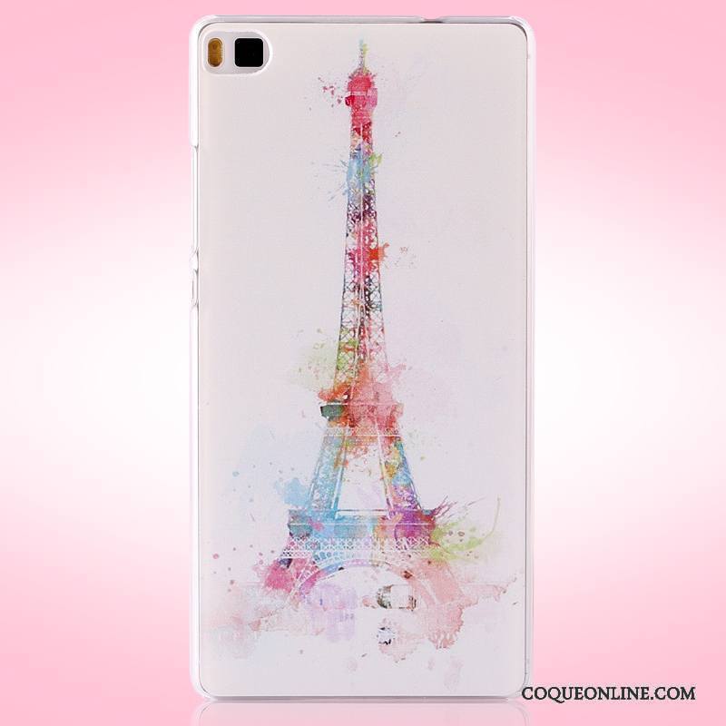 Huawei P8 Coque Difficile Protection Multicolore Étui De Téléphone Peinture