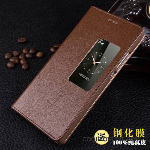 Huawei P8 Haute Housse Étui Protection Cuir Véritable Coque De Téléphone Incassable