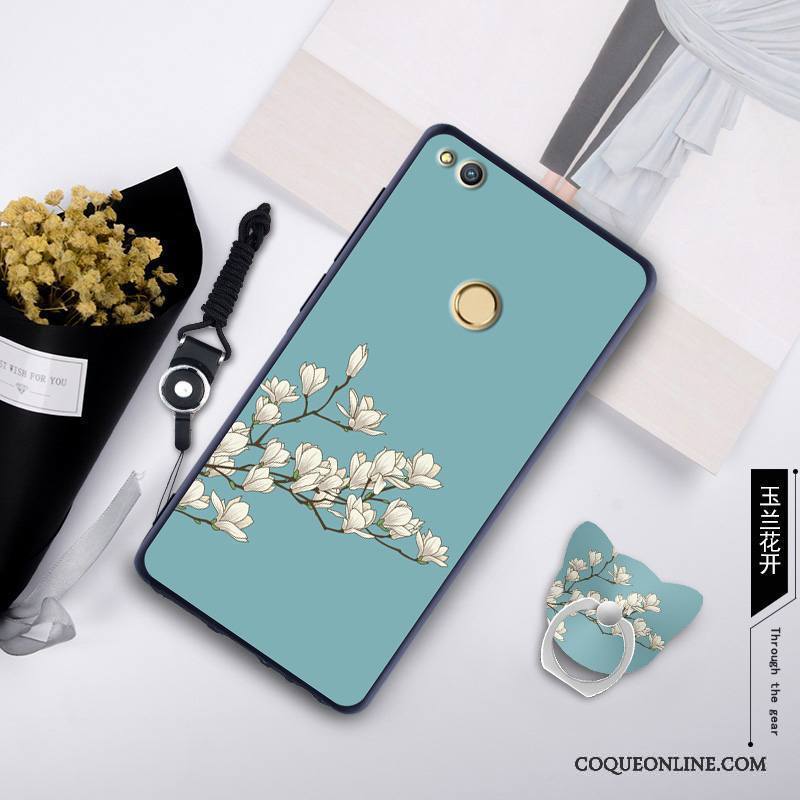 Huawei P8 Lite 2017 Coque Dessin Animé Fluide Doux Jeunesse Protection Silicone Créatif Vert