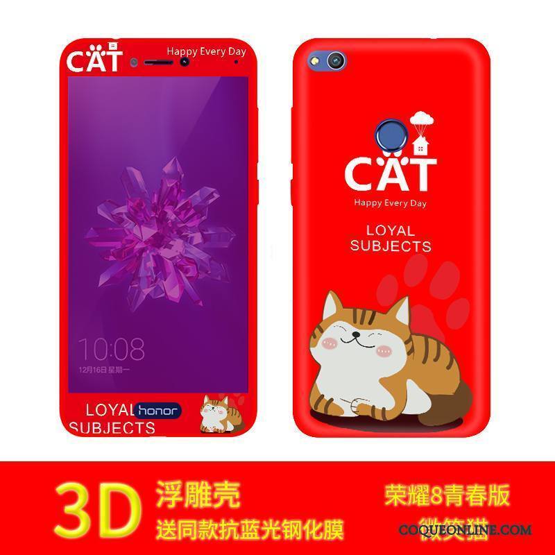 Huawei P8 Lite 2017 Incassable Créatif Rouge Coque De Téléphone Protection Étui Personnalité