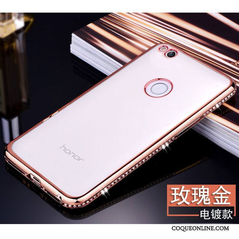 Huawei P8 Lite 2017 Protection Fluide Doux Transparent Or Coque De Téléphone Étui Jeunesse