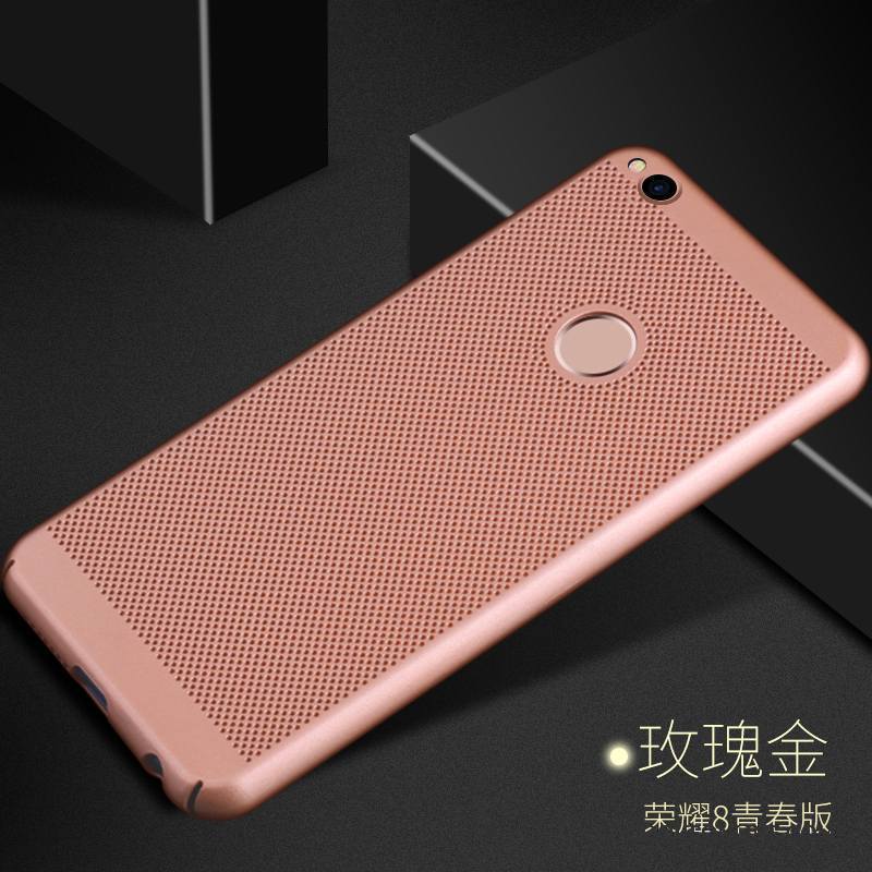 Huawei P8 Lite 2017 Étui Coque De Téléphone Incassable Rose Jeunesse Très Mince Délavé En Daim