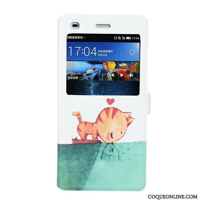 Huawei P8 Lite Coque De Téléphone Jeunesse Housse Jaune Étui Protection Fluide Doux