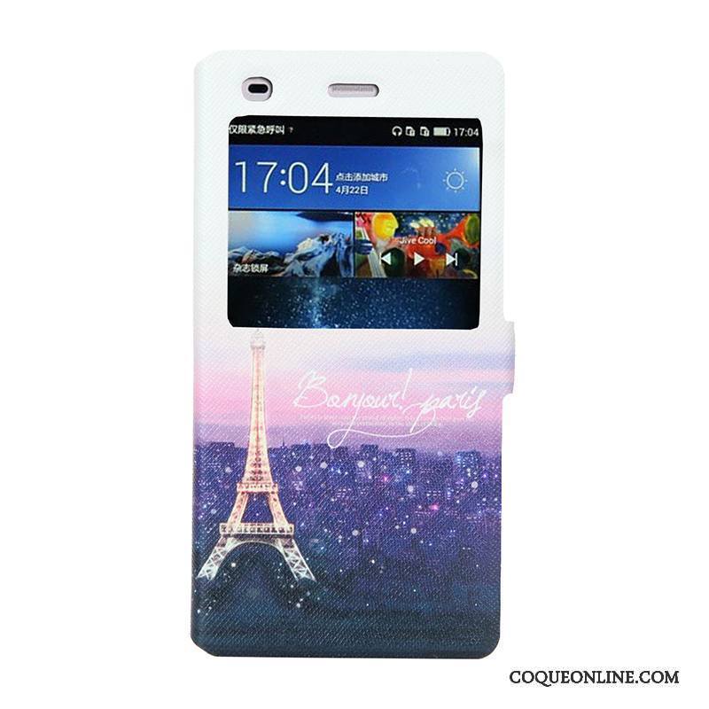 Huawei P8 Lite Coque De Téléphone Jeunesse Housse Jaune Étui Protection Fluide Doux