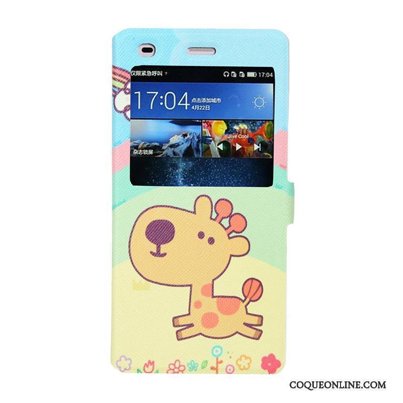 Huawei P8 Lite Coque De Téléphone Jeunesse Housse Jaune Étui Protection Fluide Doux