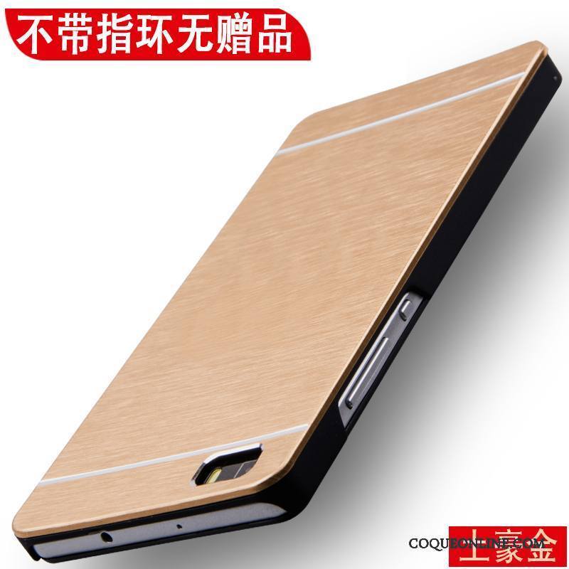 Huawei P8 Lite Coque Métal Tendance Anneau Protection Difficile Jeunesse Étui