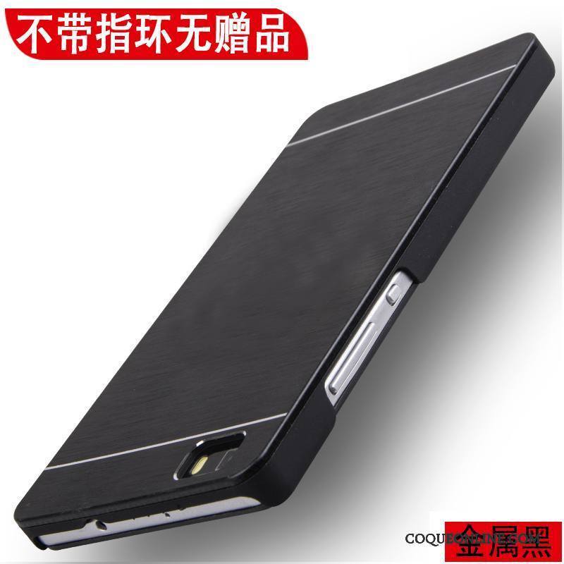 Huawei P8 Lite Coque Métal Tendance Anneau Protection Difficile Jeunesse Étui