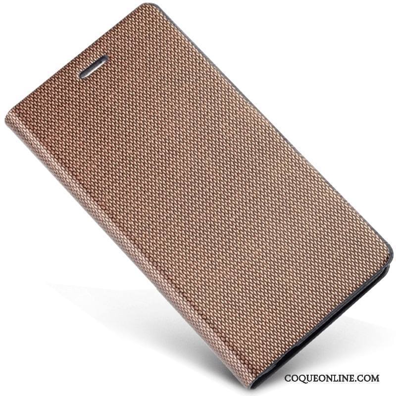 Huawei P8 Lite Coque Or Clamshell Business Protection Incassable Téléphone Portable Cuir Véritable