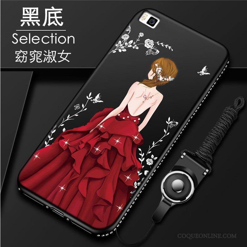 Huawei P8 Lite Coque Strass Fluide Doux Haute Protection Jeunesse Étui