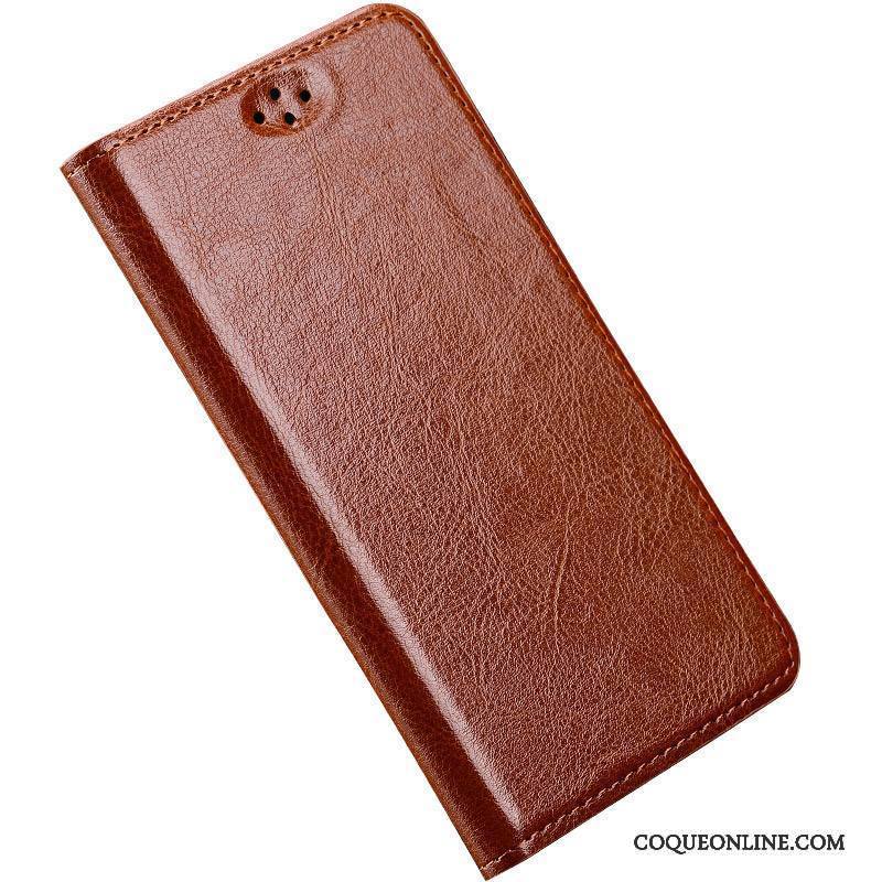 Huawei P8 Lite Cuir Véritable Clamshell Étui En Cuir Coque Jeunesse De Téléphone Rouge