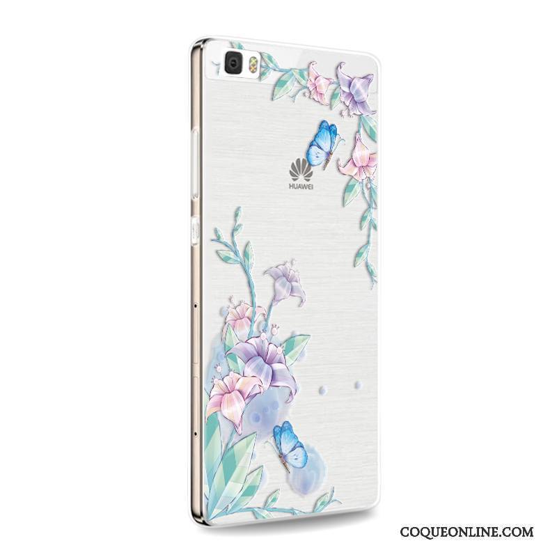 Huawei P8 Lite Incassable Coque De Téléphone Fluide Doux Jeunesse Rose Étui Téléphone Portable