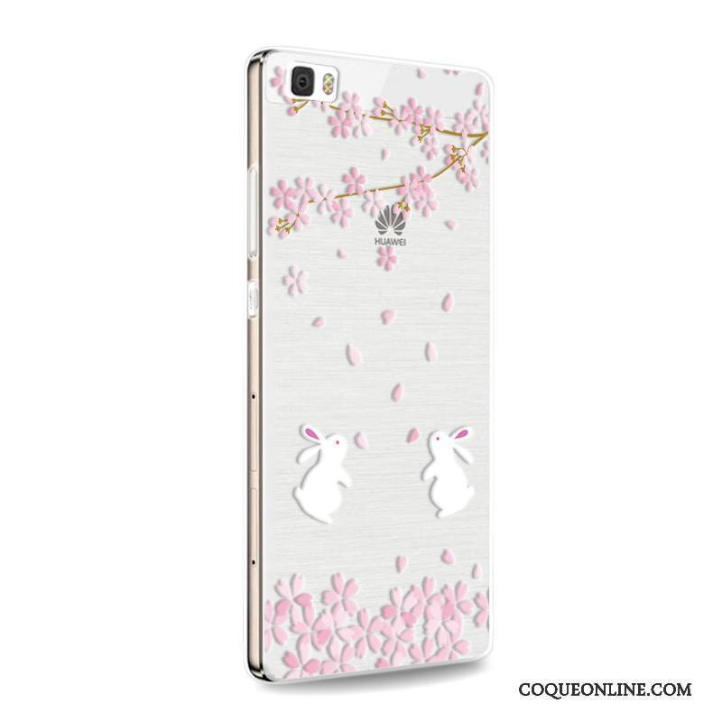 Huawei P8 Lite Incassable Coque De Téléphone Fluide Doux Jeunesse Rose Étui Téléphone Portable