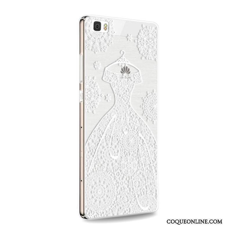 Huawei P8 Lite Incassable Coque De Téléphone Fluide Doux Jeunesse Rose Étui Téléphone Portable