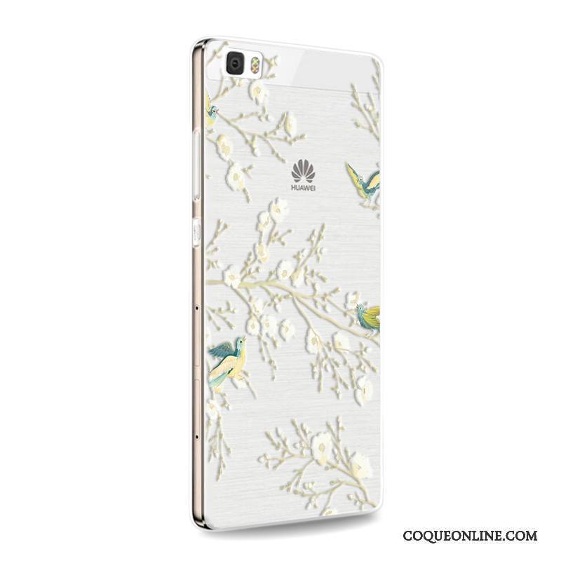 Huawei P8 Lite Incassable Coque De Téléphone Fluide Doux Jeunesse Rose Étui Téléphone Portable