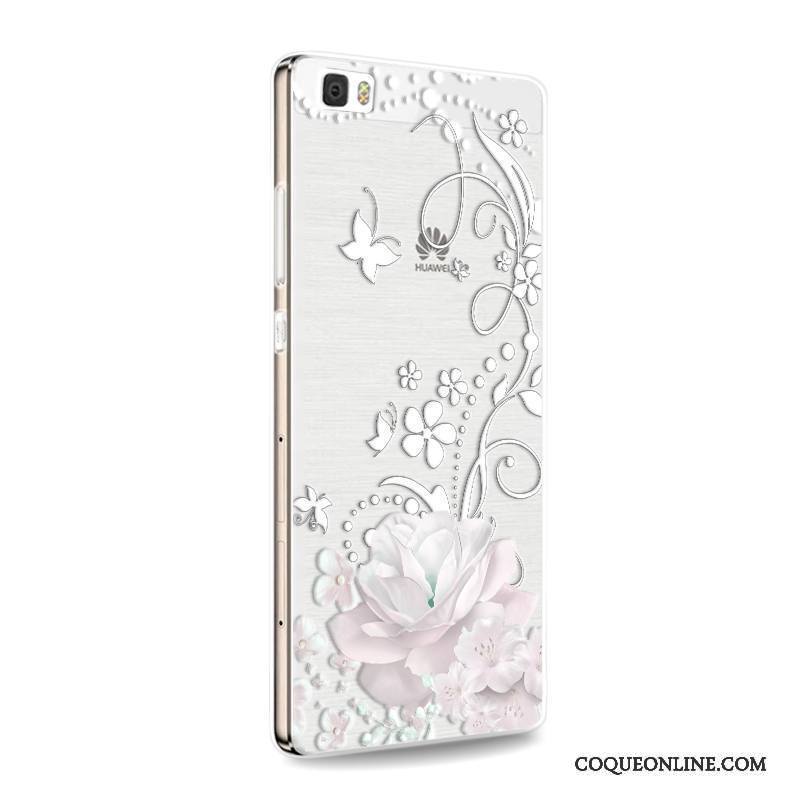 Huawei P8 Lite Incassable Coque De Téléphone Fluide Doux Jeunesse Rose Étui Téléphone Portable