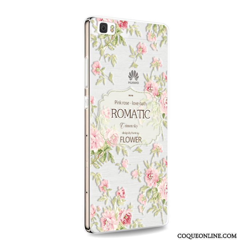 Huawei P8 Lite Incassable Coque De Téléphone Fluide Doux Jeunesse Rose Étui Téléphone Portable