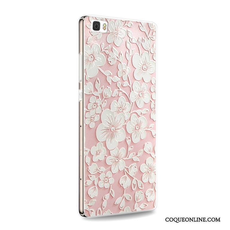 Huawei P8 Lite Incassable Coque De Téléphone Fluide Doux Jeunesse Rose Étui Téléphone Portable