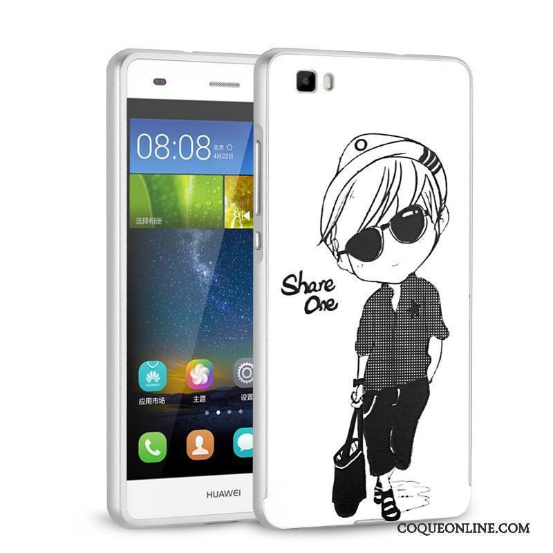 Huawei P8 Lite Jeunesse Protection Coque De Téléphone Étui Métal Rose