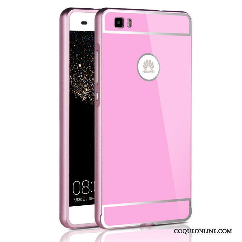 Huawei P8 Lite Jeunesse Protection Coque De Téléphone Étui Métal Rose