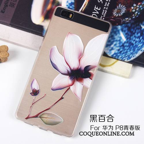 Huawei P8 Lite Transparent Gaufrage Protection Téléphone Portable Étui Coque De Téléphone Jeunesse