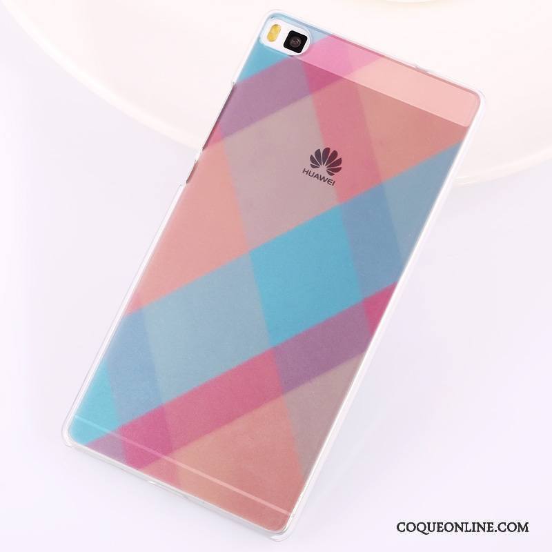 Huawei P8 Peinture Multicolore Difficile Haute Coque Téléphone Portable