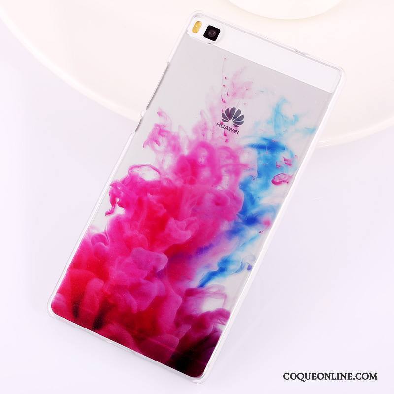 Huawei P8 Peinture Multicolore Difficile Haute Coque Téléphone Portable