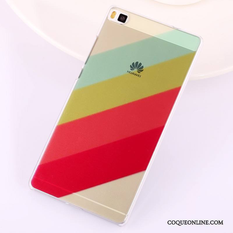 Huawei P8 Peinture Multicolore Difficile Haute Coque Téléphone Portable