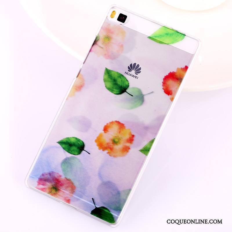 Huawei P8 Peinture Multicolore Difficile Haute Coque Téléphone Portable