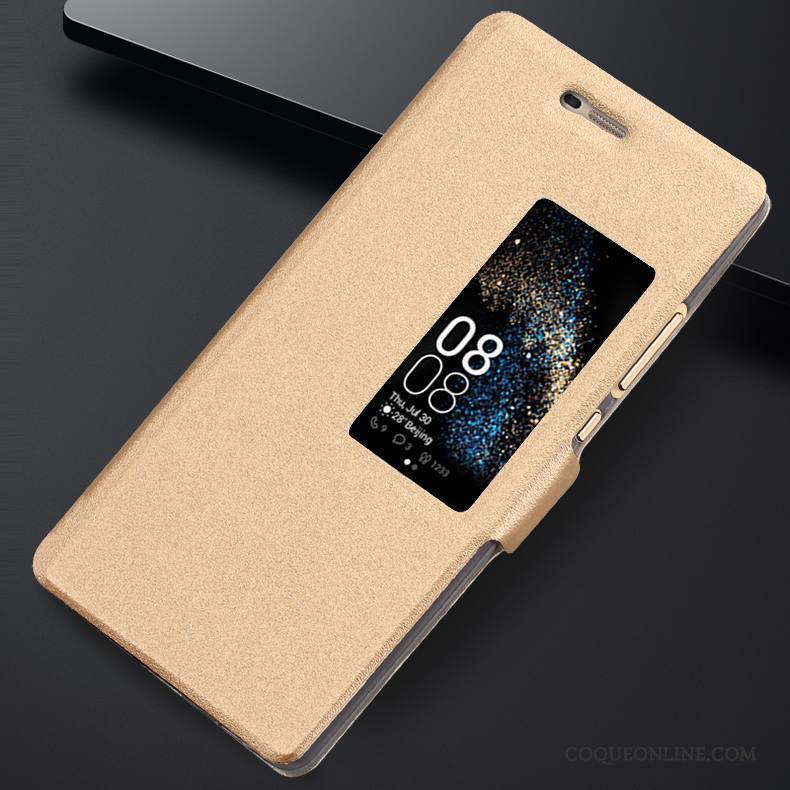 Huawei P8 Étui En Cuir Bleu Housse Coque De Téléphone Tendance Haute Protection