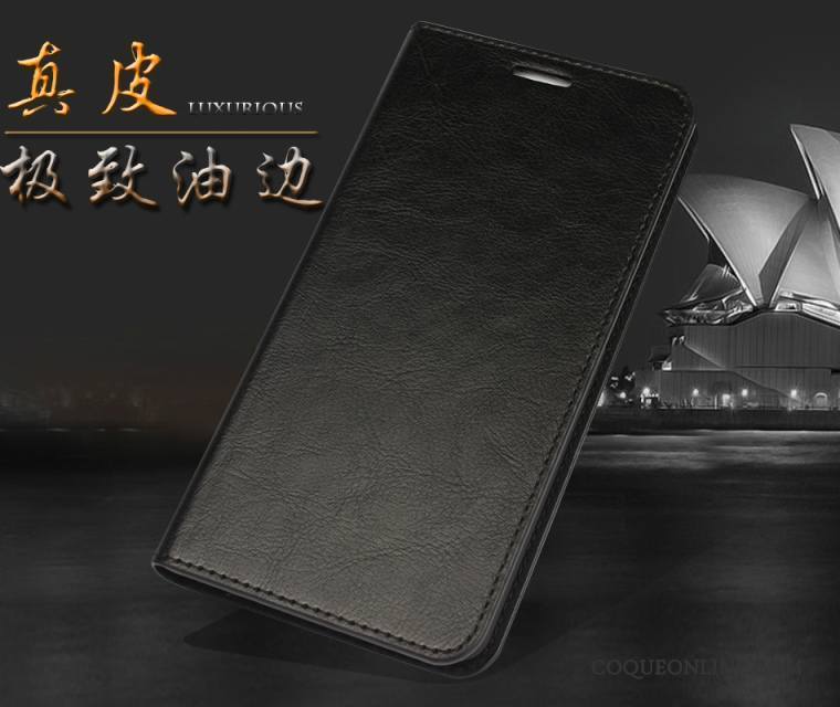 Huawei P8 Étui En Cuir Cuir Véritable Coque De Téléphone Portefeuille Protection