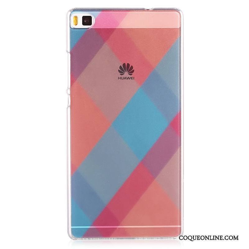 Huawei P8 Étui Téléphone Portable Vert Difficile Peinture Coque Protection