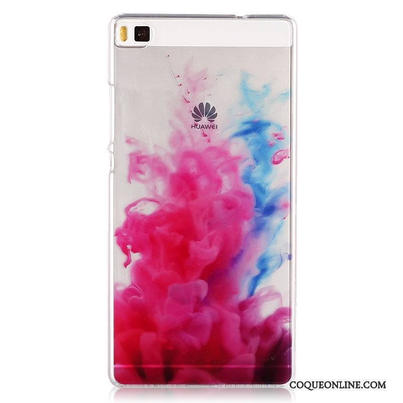 Huawei P8 Étui Téléphone Portable Vert Difficile Peinture Coque Protection