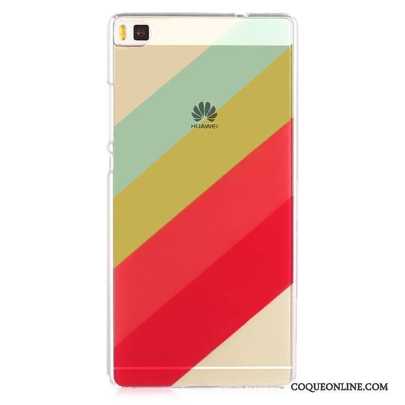 Huawei P8 Étui Téléphone Portable Vert Difficile Peinture Coque Protection