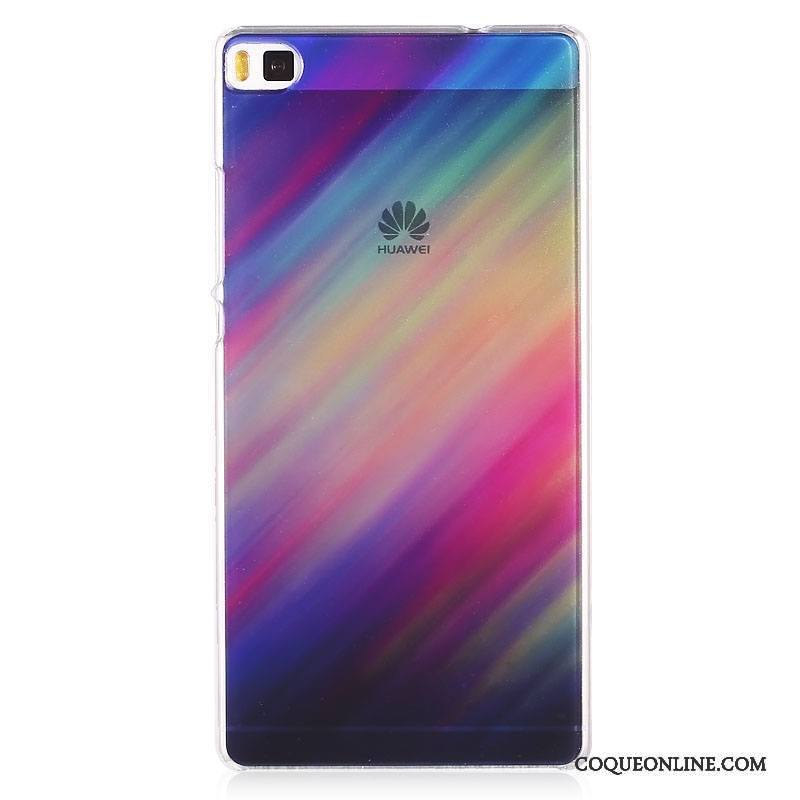 Huawei P8 Étui Téléphone Portable Vert Difficile Peinture Coque Protection